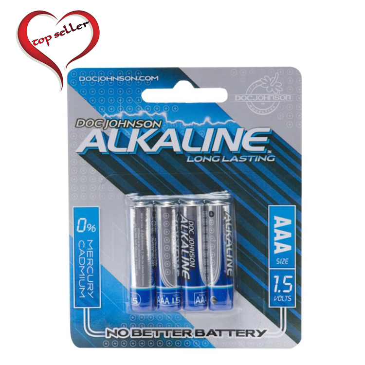 D0399-10 CD Doc Johnson Alkaline Batteries4 Pack AAA Size