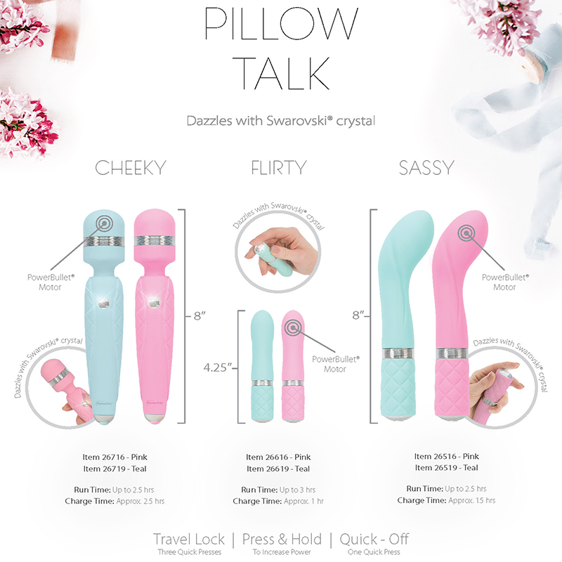 BM26516<br> BMS Factory<br> Pillow Talk Sassy G-Spot Vibe<br> Pink BM26516 BMS Factory Pillow Talk Sassy G-Spot Vibe Pink