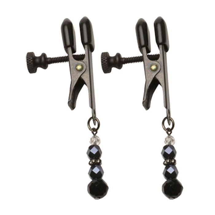 71033 Spartacus Adjustable Broad Tip Black Beaded Clamps SPF-114
