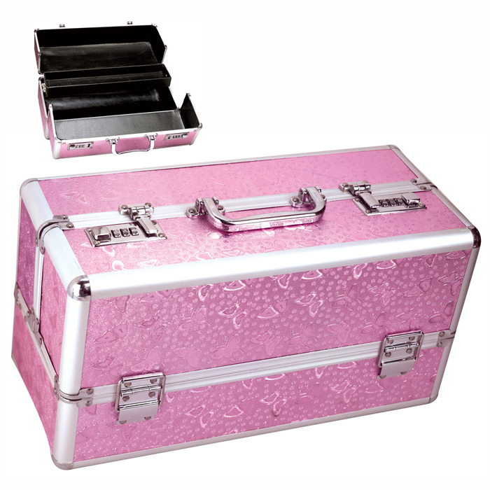 B1010 Large Lockable Vibrator Case Pink
