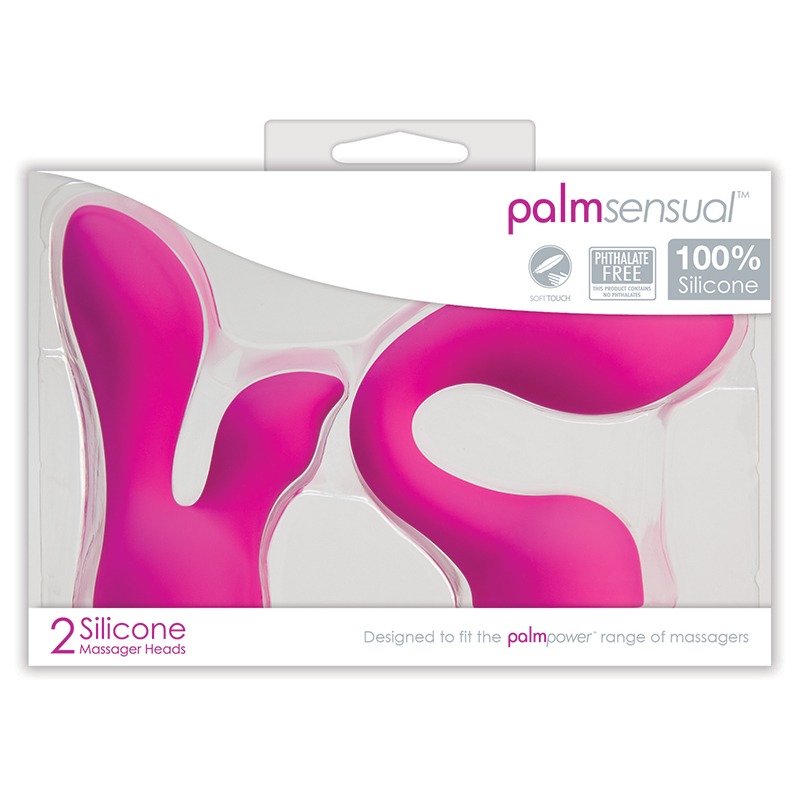 BM30530 BMS Factory  Palm Sensual Attachments 2 Silicone Heads