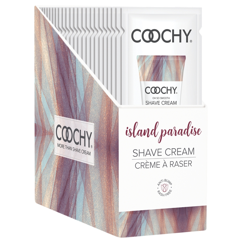 C1005-99 Classic Erotica 15 ml Coochy Shave Cream Island Paradise Display of 24 Foils