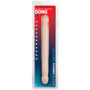 D0210-00 CD Doc Johnson  18” Smooth Double Header White