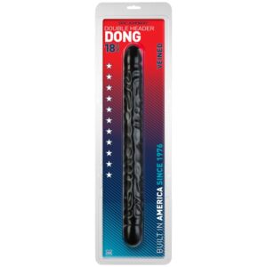 D0211-01 CD Doc Johnson  18” Veined Double Header Black