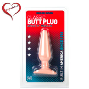 D0244-02 CD Doc Johnson Butt Plug Medium White