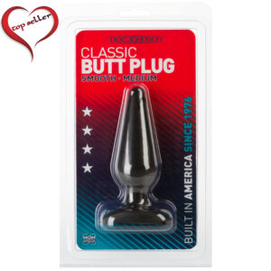 D0244-05 CD Doc Johnson Butt Plug Medium Black