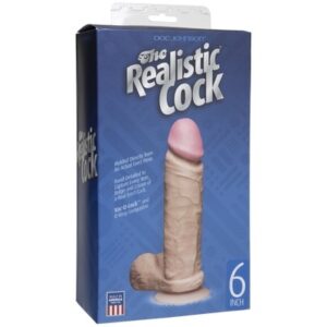 D0271-01 BX Doc Johnson  6” Realistic Dong Vanilla