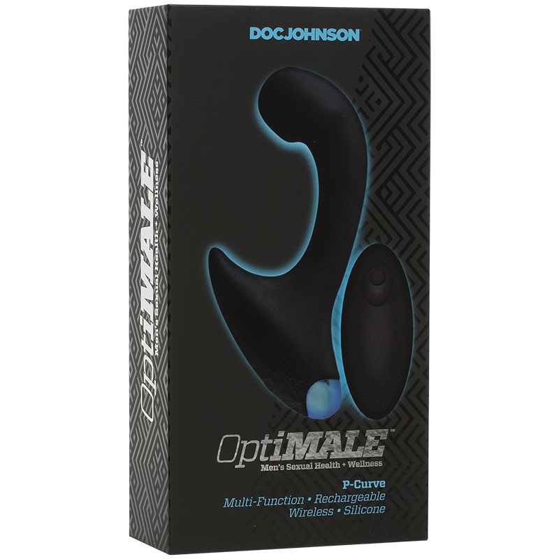 D0691-12 BX Doc Johnson Optimale Vibrating P-Curve with Remote Black