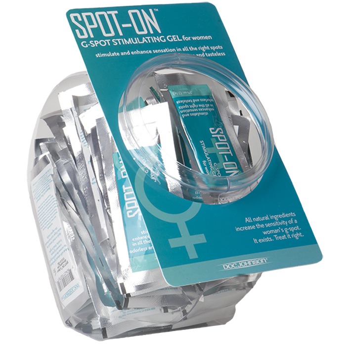 D1312-61 BX Doc Johnson Spot-On G-Spot Stimulating Gel For Women Foil Pak Bowl of 100
