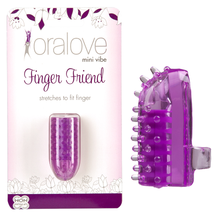 D1355-30 CD Doc Johnson  Oralove Finger Friend Purple