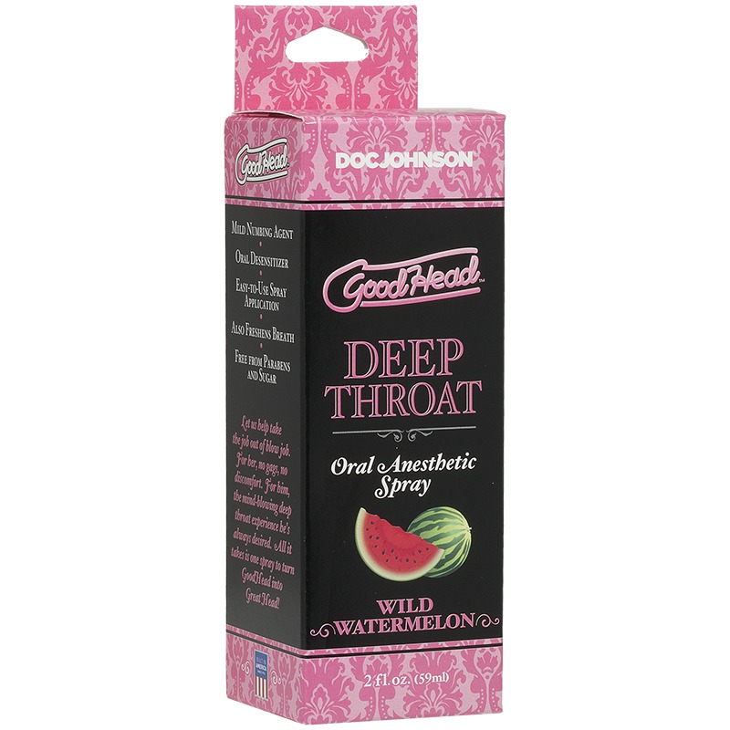 D1360-38 CD Doc Johnson GoodHead™ Deep Throat Spray Wild Watermelon