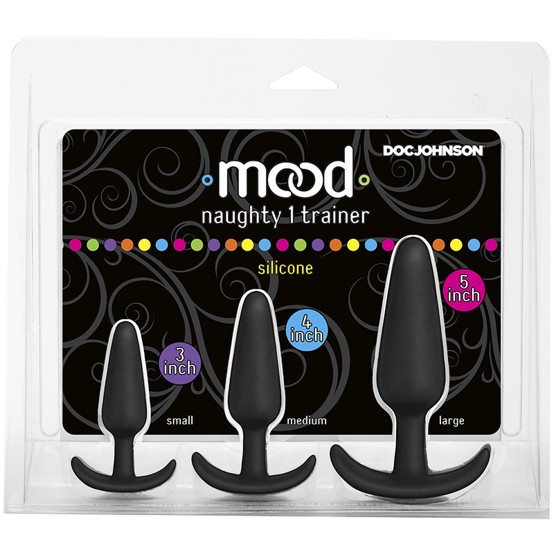 D1470-50 CD Doc Johnson Naughty 1 Trainer Set Black