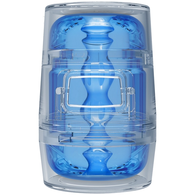 D5203-02 BX<br> Doc Johnson<br> Main Squeeze Pop-Off<br> Crystal Blue D5203-02 BX Doc Johnson Main Squeeze Pop-Off Crystal Blue