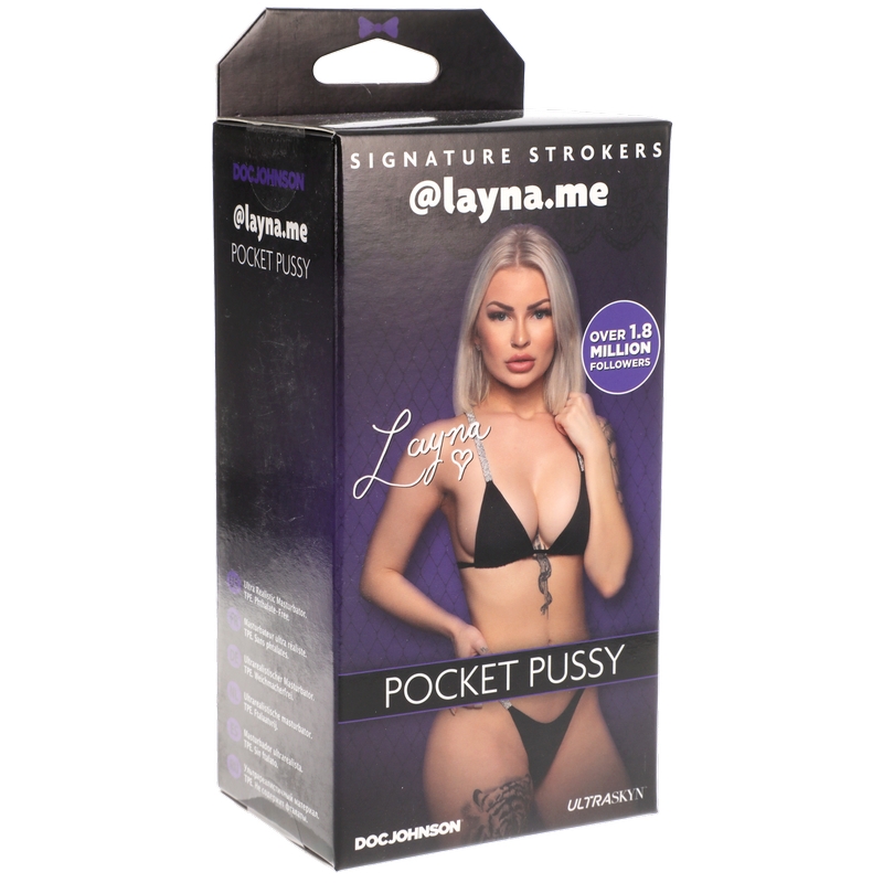 D5510-05 BX Doc Johnson Girls of Social Media @layna.me ULTRASKYN™ Pocket Pussy
