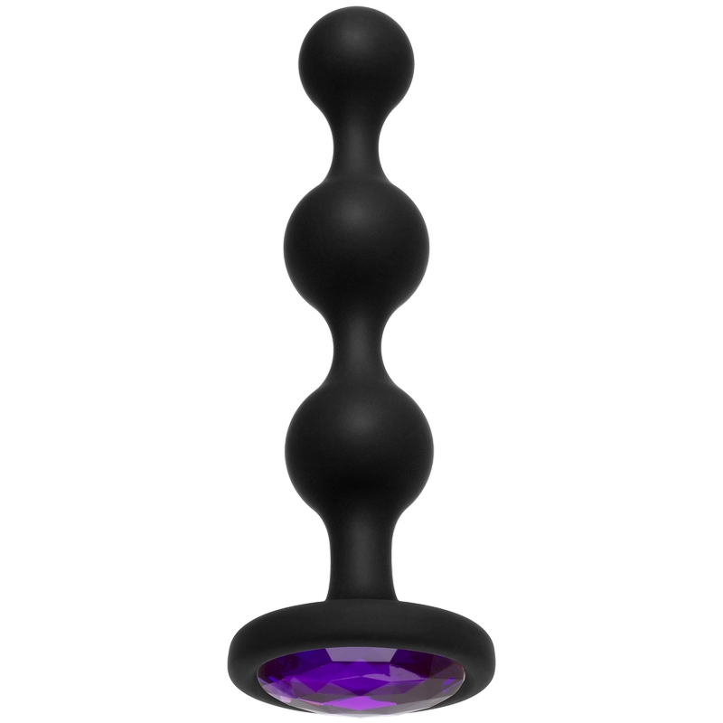 D7017-09 BX<br> Doc Johnson<br> Booty Bling Silicone Beads<br> Purple D7017-09 BX Doc Johnson Booty Bling Silicone Beads Purple