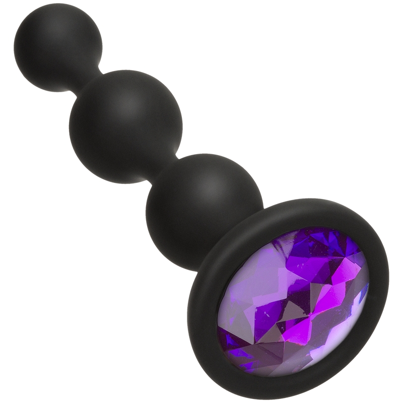 D7017-09 BX<br> Doc Johnson<br> Booty Bling Silicone Beads<br> Purple D7017-09 BX Doc Johnson Booty Bling Silicone Beads Purple