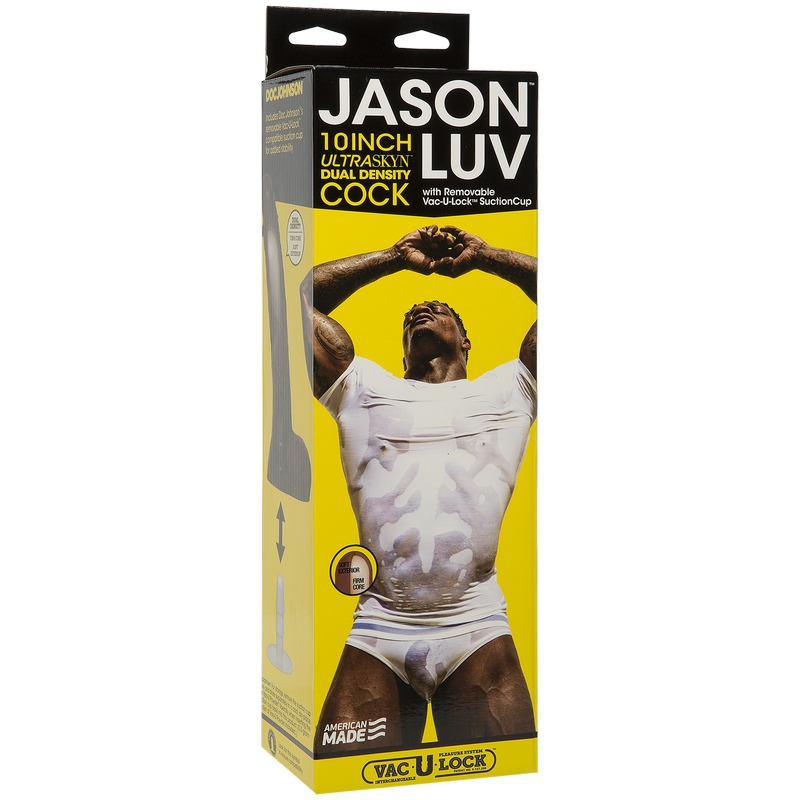 D8060-06 BX Doc Johnson Jason Luv 10” UltraSkyn™ Cock with Removable Vac-U-Lock™ Suction Cup