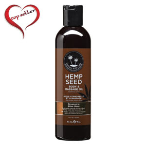 EB4001  Earthly Body 8 oz. Hemp Seed Massage Oil Dreamsicle