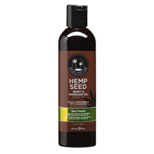 EB4007  Earthly Body 8 oz. Hemp Seed Massage OilNag Champa