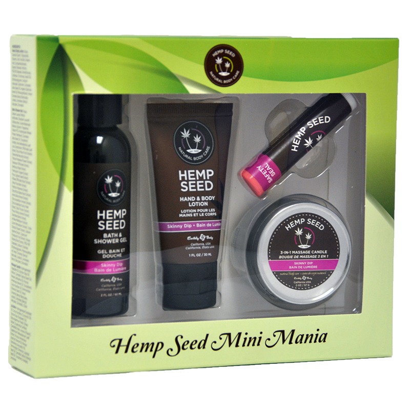 EB5550 Earthy Body Hemp Seed Mini Mania Set Skinny Dip