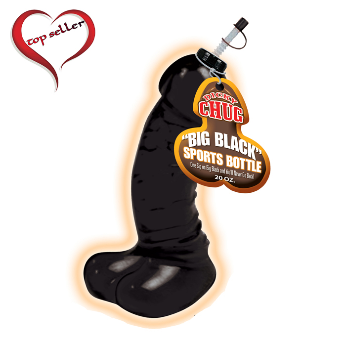 HP2332 Hott Products Dicky Chug Sports Bottle Black