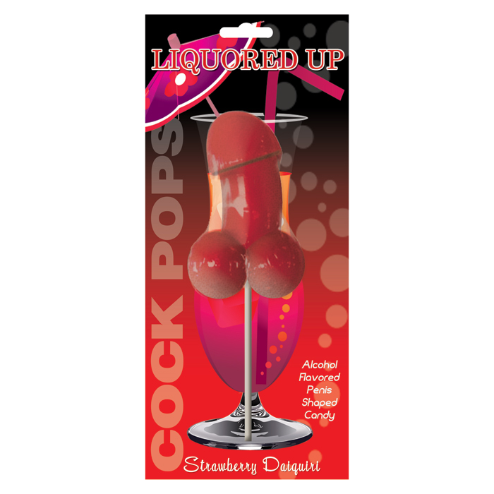 HP2837 Hott Products Liquored Up Cock Pops Strawberry Daiquiri