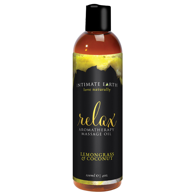 INT009-120IE Intimate Earth 120 ml Massage Oil Relax