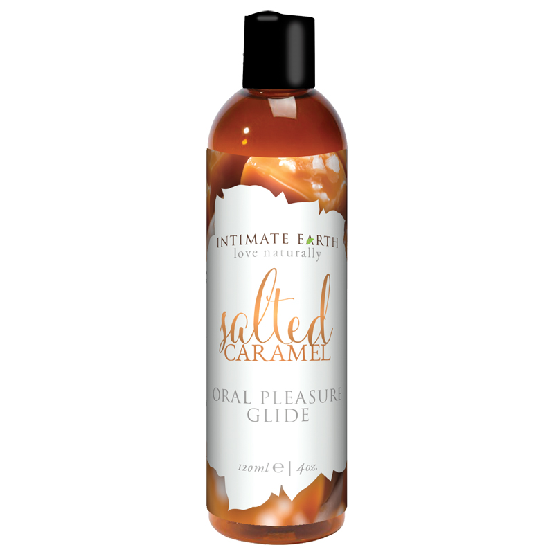 INT038-120IE Intimate Earth 120 ml Flavored Lubricant Salted Caramel