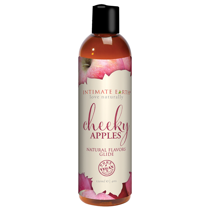 INT041-120IE Intimate Earth 120 ml Flavored Lubricant Cheeky Apples