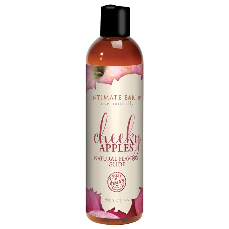 INT041-60IE Intimate Earth 60 ml Flavored Lubricant Cheeky Apples