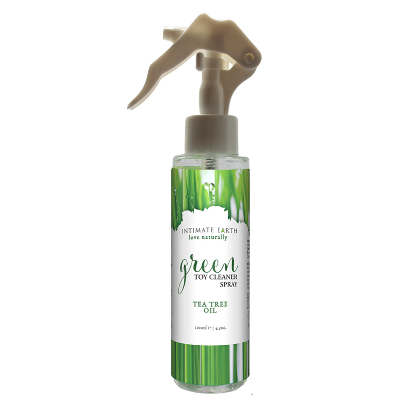 INT053-125IE Intimate Earth 125 ml Green Tea Tree Toy Cleaner Spray