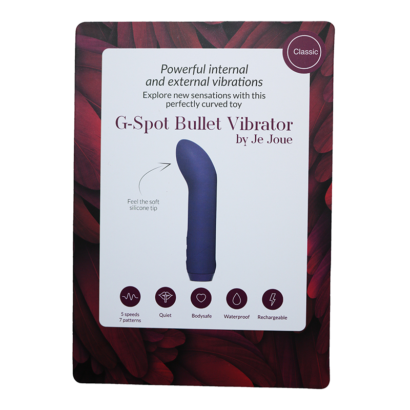NEW JE2110 Je Joue G-Spot Bullet Vibrator Display CardONE PER STORE ONLY FREE WITH 3 UNITS BOUGHT