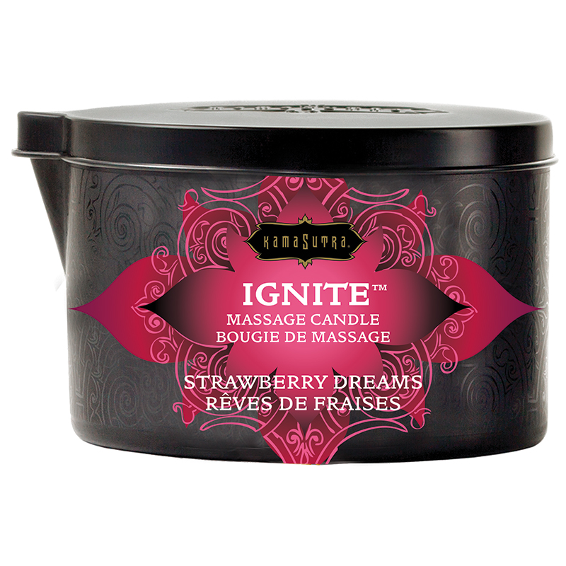 KAM10228 Kama Sutra Massage Candle Strawberry Dreams
