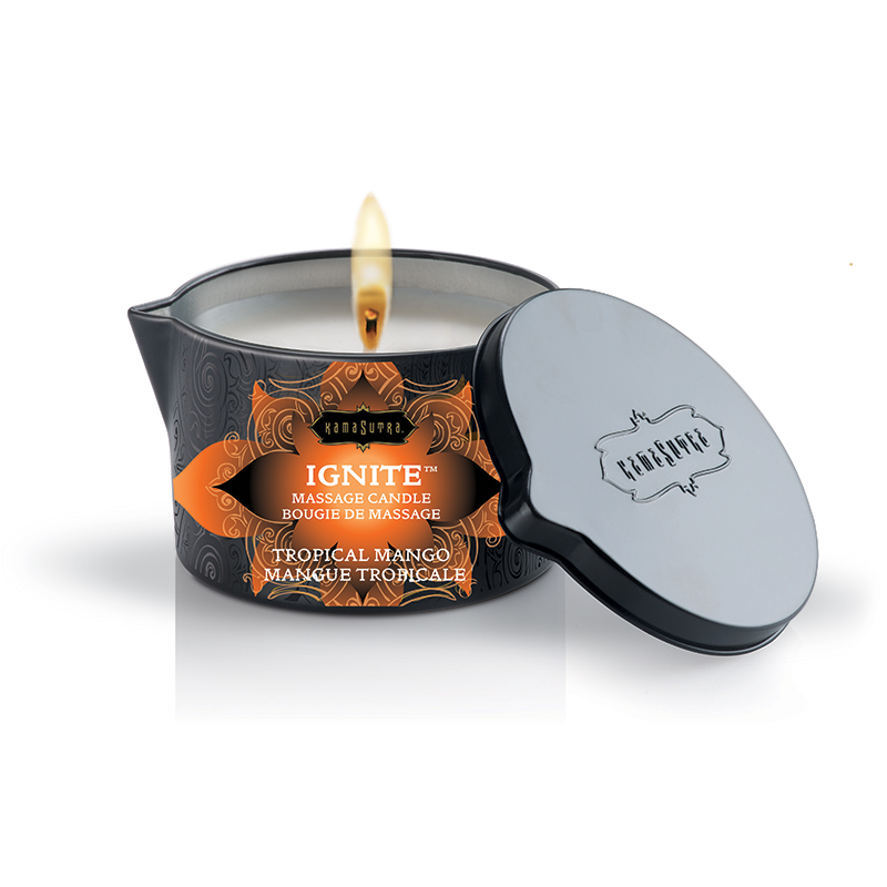 KAM10229 Kama Sutra Ignite Massage Candle 6 oz Tropical Mango