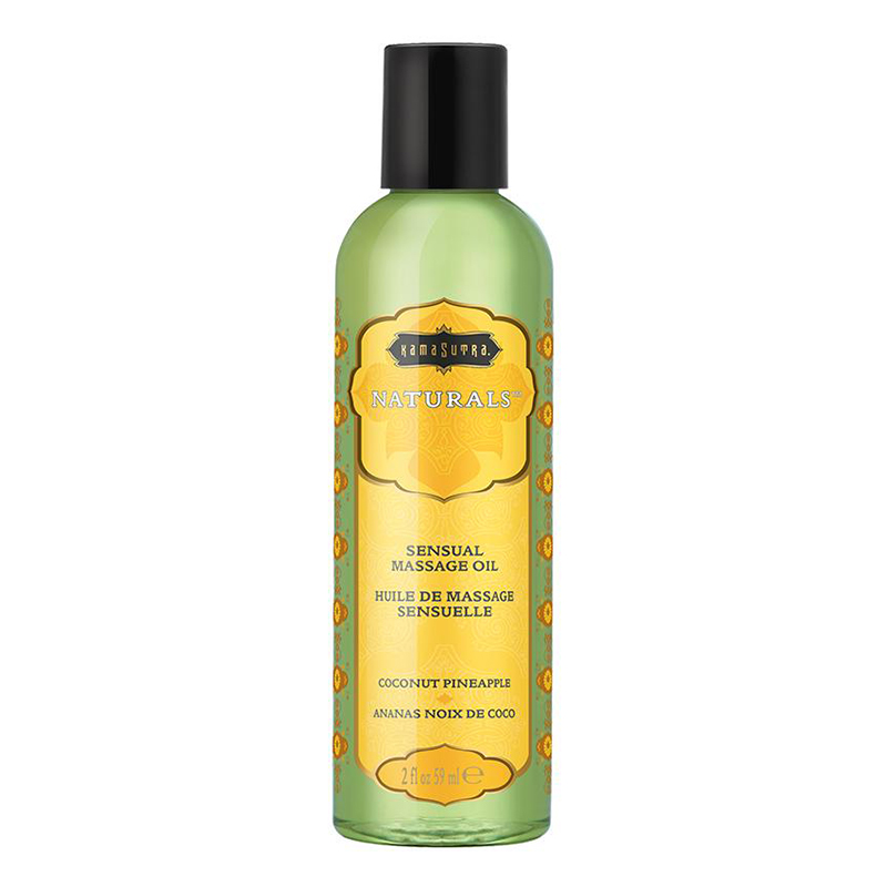KAM10280 Kama Sutra Naturals Massage Oil 2 oz Coconut Pineapple