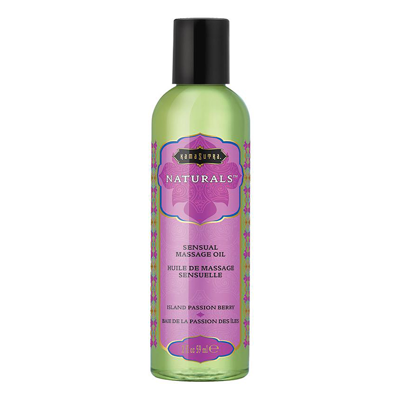 KAM10281 Kama Sutra Naturals Massage Oil 2 oz Island Passion Berry