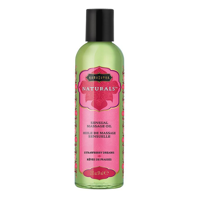 KAM10282 Kama Sutra Naturals Massage Oil 2 oz Strawberry