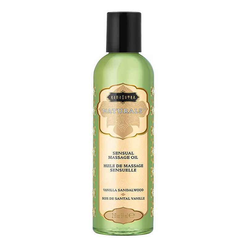 KAM10284 Kama Sutra Naturals Massage Oil 2 oz Vanilla Sandalwood Â