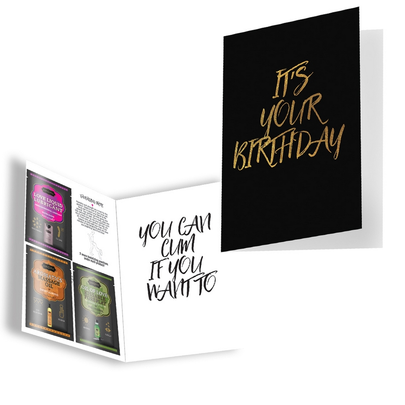 KAM14004 Kama Sutra Naughty Notes Greeting Card It’s Your Birthday