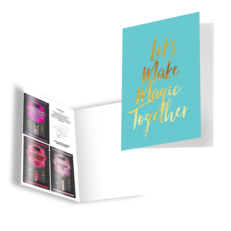 KAM14006 Kama Sutra Naughty Notes Greeting Card Let’s Make Magic Together