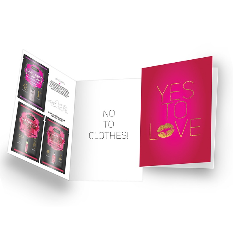 KAM14010 Kama Sutra Naughty Notes Greeting Card Yes to Love
