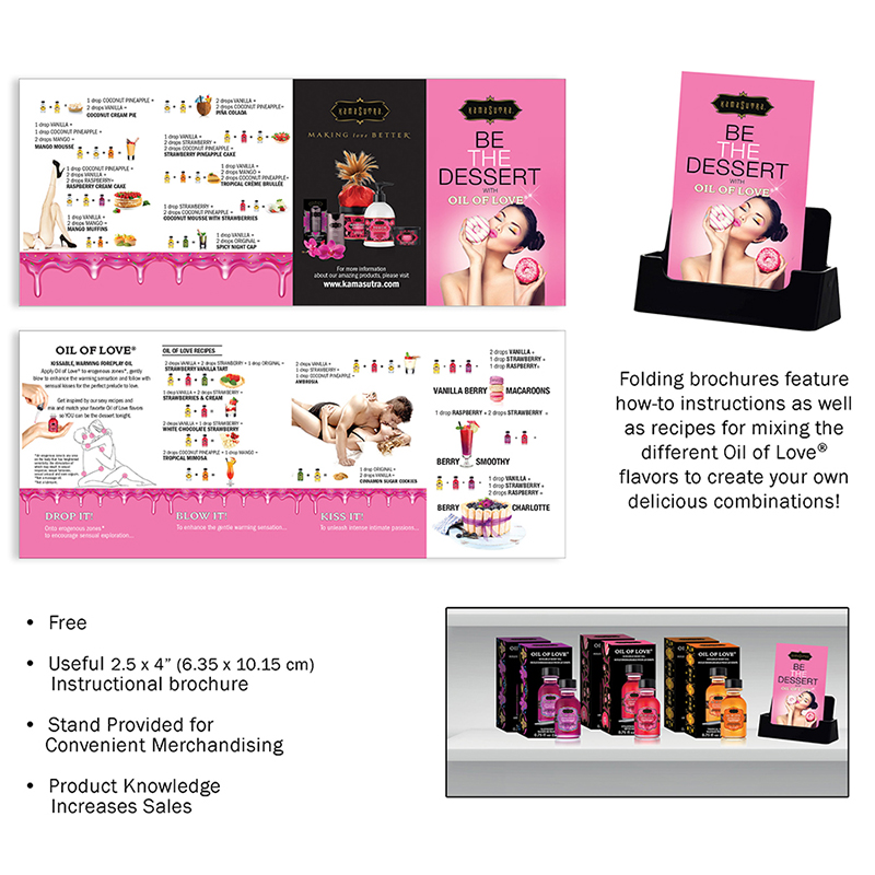 KAM30017 Kama Sutra Be the Dessert Brochure Oil of Love
