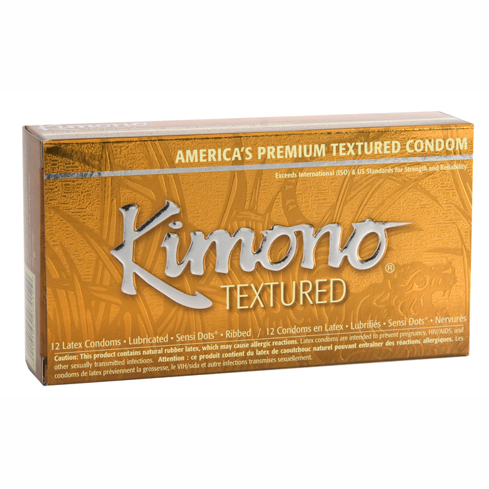 M07012 Kimono Textured Condom12 Pack
