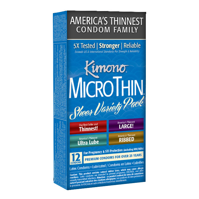 M09012 Kimono MicroThin Variety Pack 12 Pack