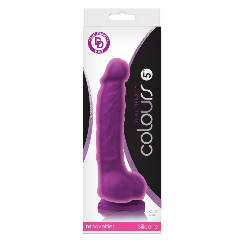 NSN0403-15 NS Novelties Colours Dual Density 5” Dildo Purple