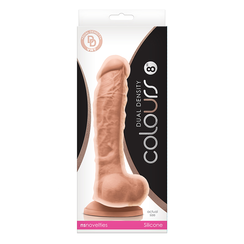 NSN0403-21 NS Novelties Colours Dual Density 8" Dildo White