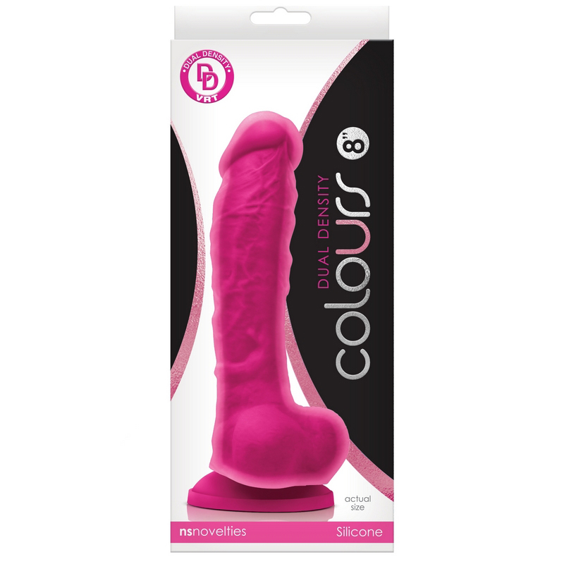 NSN0403-24 NS Novelties Colours Dual Density 8” Dildo Pink