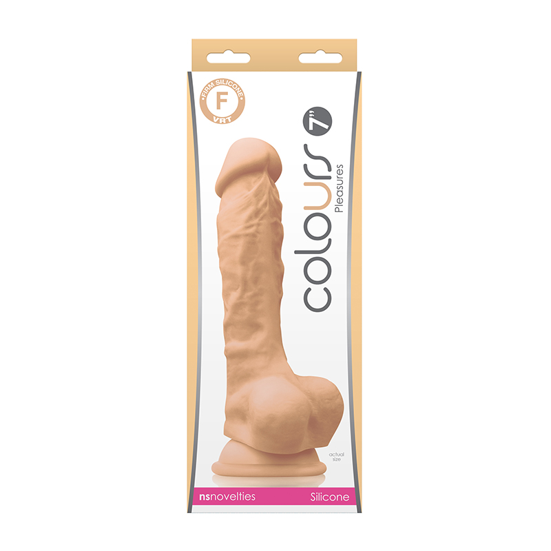 NSN0405-01 NS Novelties Colours Pleasures 7” Dildo White
