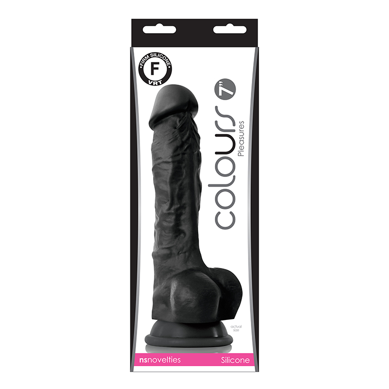 NSN0405-03 NS Novelties Colours Pleasures 7" Dildo Black