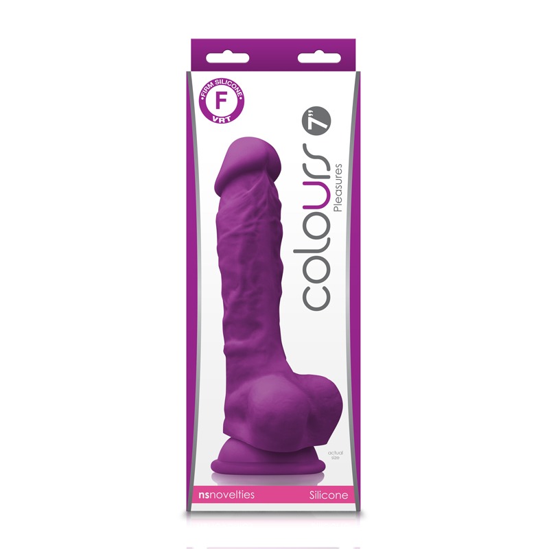 NSN0405-05 NS Novelties Colours Pleasures 7” Dildo Putple